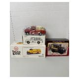 3 Die-Cast Banks, NIB, U.S. Mail, Shell, Massey
