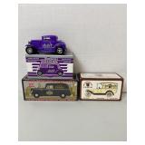 3 Die-Cast Banks, NIB, Cooper Tire, Ed Roth,