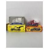 3 Die-Cast Banks, NIB, Hesston, Sunray, Eastwood