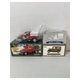 3 Die-Cast Banks, NIB, Texaco, Hurst