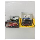 3 Die-Cast Banks, NIB, Shell, Case International