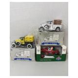 3 Die-Cast Banks, NIB, amoco, Pennzoil, Heinz