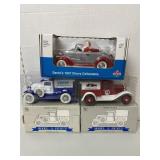 3 Die-Cast Banks, NIB, Dixon, Amoco, Schiebe