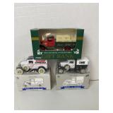 3 Die-Cast Banks, NIB, Sonic, New Idea, 1993