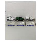 3 Die-Cast Banks, NIB,Heinz, Spec Cast,