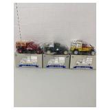 3 Die-Cast Banks, NIB,