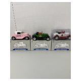 3 Die-Cast Banks, NIB, Sweet & Low, Texaco, Fire