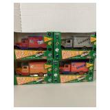 4 NFL Die Cast Banks, NIB,