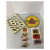 Pennzoil Metal Sign, Collectors Cars