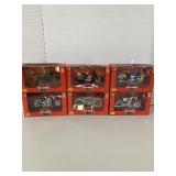6 Harley Davidson Motorcycles, NIB, Maisto