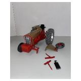 DAMAGED- Red & Gold IH Tractor