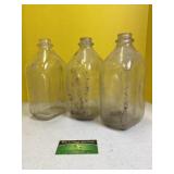Vintage Half Gallon Milk Bottles