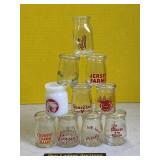 Creamer Jars With Advertising Labels