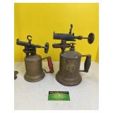 Two Vintage Unmarked Blowtorches