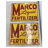 Metal Fertilizer Signs