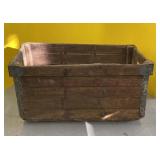 Early Wooden crate with Advertising