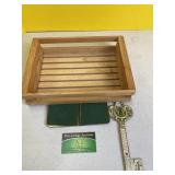 Wood Crate, Money Holder, Thermometer