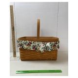 Longaberger Basket, 1994, liners- cloth, Plastic