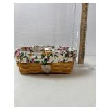 Longaberger Basket,2001, plastic & Cloth liners