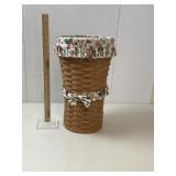 Longaberger Basket,1986, Liners, Sash