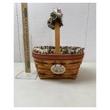 Longaberger Basket, 1995, liners,, Handle Wrap