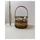 Longaberger Basket, 1996, sash, Pivot Hande