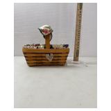 Longaberger Basket, 1995, liners, Handle Tie