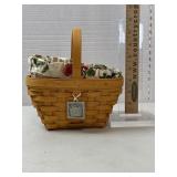 Signed Longaberger Basket, 2001, Liners,