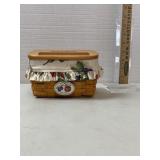 Longaberger Basket, 2000, liners, lid