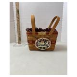 Longaberger Basket, 1992, Liners, Pivot Handles