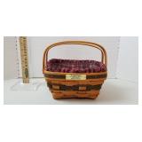 Longaberger Basket, 1993: Pivot Handles, Liners