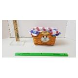 Longaberger Basket, 1999: Pivot Handle, Liners