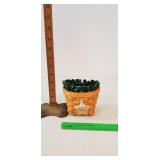 Longaberger Basket, 1998: Green Cloth Liner,