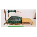 Longaberger Basket, 1999: Green Cloth Liner,