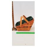 Longaberger Basket, 1990?: Pivot Handle, Green