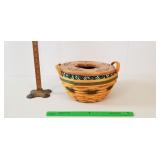 Longaberger Basket, 1999: Wooden Lid, Liners