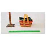 Longaberger Basket, 1998: Pivot Handle, Liners