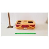 Longaberger Basket, 2001: Wooden Lid, Liners