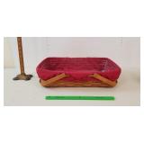 Longaberger Basket, 1988: Pivot Handles, Liners