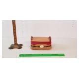 Longaberger Basket, 2002: Wooden Lid, Liners