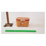 Longaberger Basket, 2003: Wooden Lid, Liners