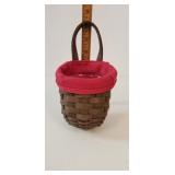 Longaberger Basket, 2007: Leather? Handles,