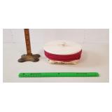 Longaberger Basket, 2001: Wooden Lid, Liners