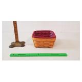 Signed Longaberger Basket, 1988: Liners