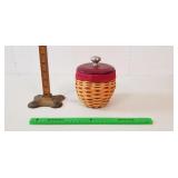 Longaberger Basket, 2005: Wooden Lid, Liners