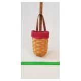 Longaberger Basket, 2002: Leather? Handle, Liners