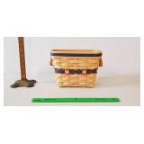 Longaberger Basket, 2000: Leather Handles,