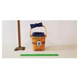 Longaberger Basket, 1997: Pivot Handle, Liners