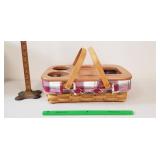 Longaberger Basket, 2003: Wooden Lid, Pivot