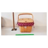 Longaberger Basket, 1995: Picnic Lid, Pivot